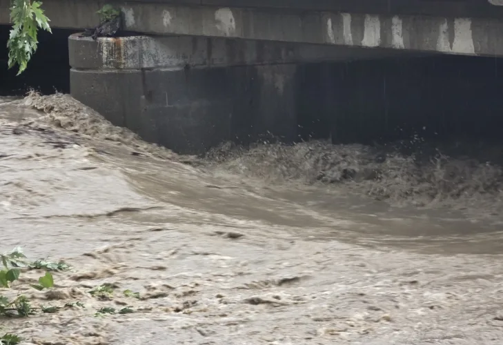 Mayor credits creek work for blocking flooding